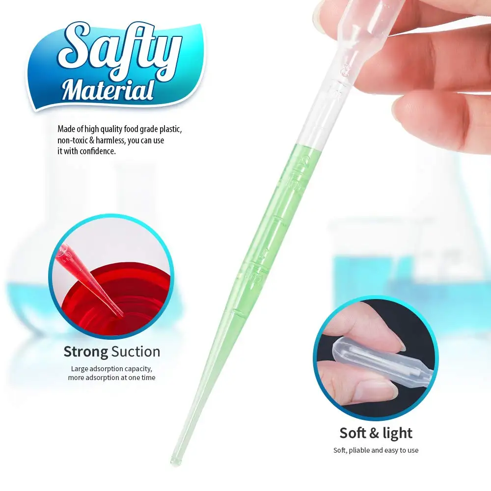 15Pcs/3ML Pipettes, Plastic Dropper Essential Oil Transfer Pipettes Disposable Liquid Eye Dropper for Lab