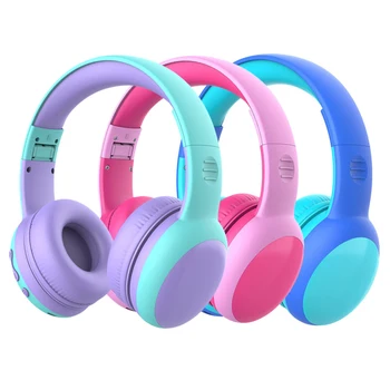 

Bluetooth Kids Headphones With Microphone Children's Wireless Headsets With 85dB Volume Limited Hearing Protection