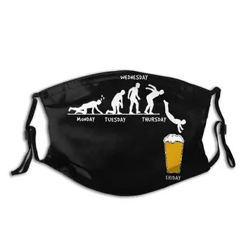 

Week Craft Beer Non-Disposable Mouth Face Mask Anti Bacterial Dust Protection Cover Respirator Muffle Mask with Filters