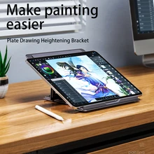 New Tablet Stand Aluminum Desktop Adjustable Stand Foldable Phone Holder For iPad Pro 12.9 11 Air Mini Drawing Monitor
