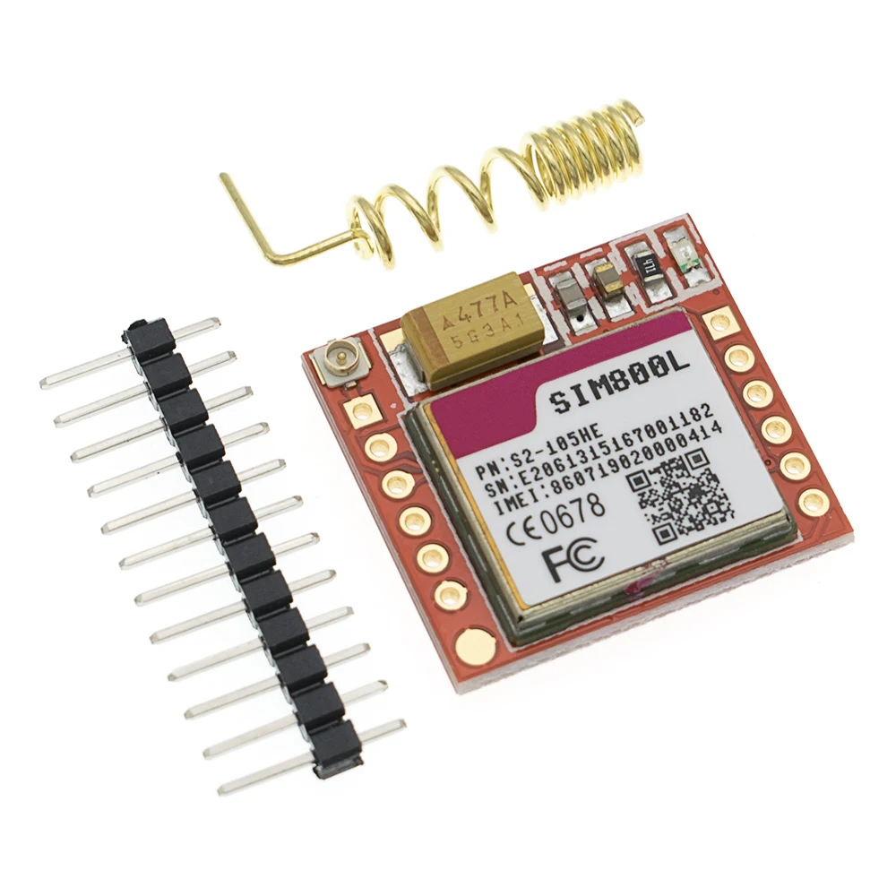 20шт самый маленький модуль SIM800L GPRS GSM карта MicroSIM Core BOard Quad-band ttl последовательный порт