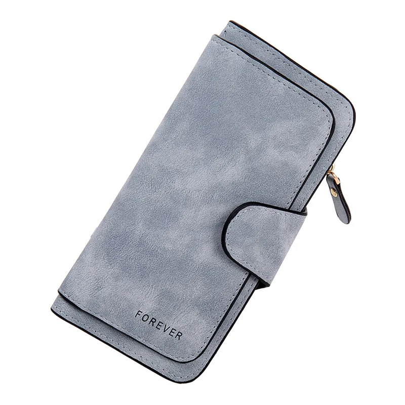 Women's Long Wallet The New Multiple Card Slots Frosted Two-Tone Fabric Coin Purse Three Fold Simplicity Buckle Clutch | Багаж и сумки