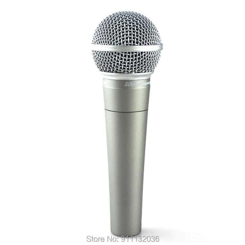 SM58 50th Anniversary Edition，Wired Live Vocals Dynamic Professional Microphone,Mic SM58-50A SM58 for Studio,karaoke,gaming,PC