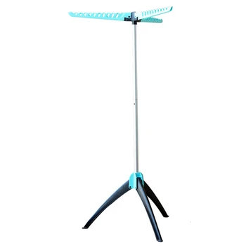 

ic Clothes Drying Rack Multifunctional Clothing Hanger Organizer Coat Stand Rack Laundry Drying Hangers Blue