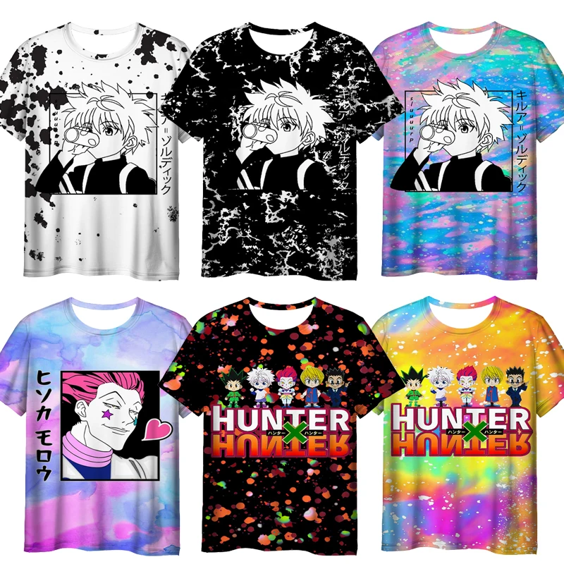 

Unisex Hunter X Hunter 3D Print T-shirts Summer Men Anime T Shirts Women Cartoon Tshirts Adult Tee Tops Camiseta Hombre Mujer