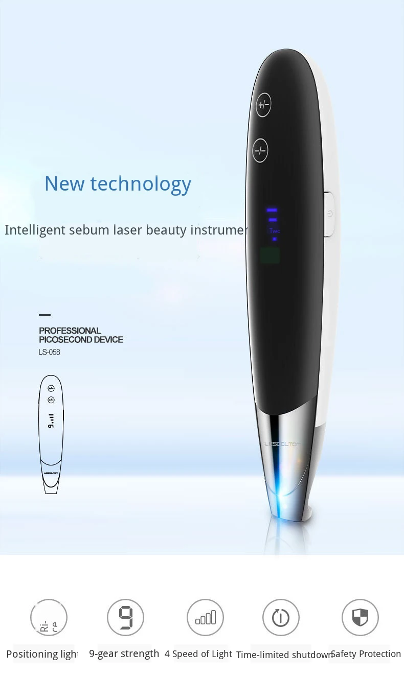 Removedor de Cravo Bateria Recarregável Portátil Handheld Laser Picosegundo Caneta Ponto Mole Clareamento Sarda Remoção Melanina 2 High Quality Beleza e saúde