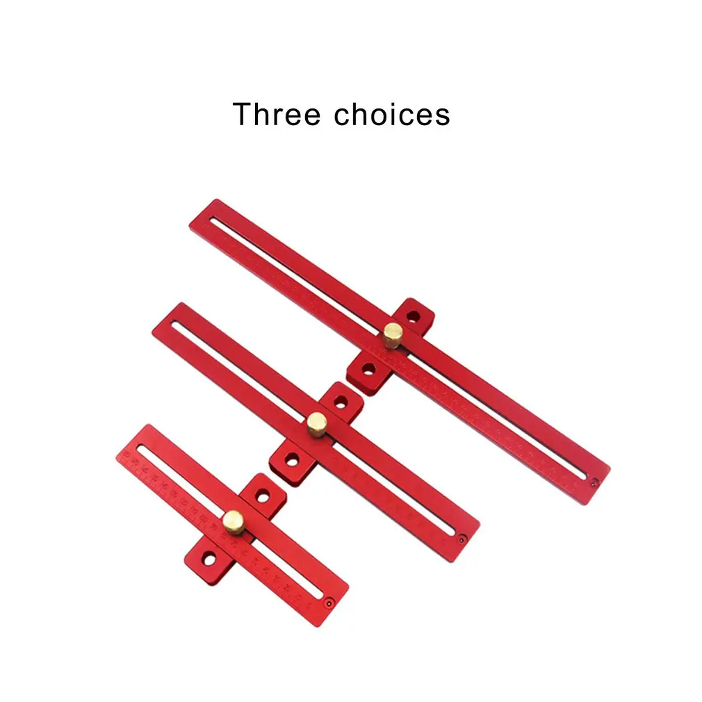 Алюминий сплав 170/270/370 мм шкала измерения скрайбирования линейка; Деревообработка для пальцев, искусственные бриллианты, Т-образный