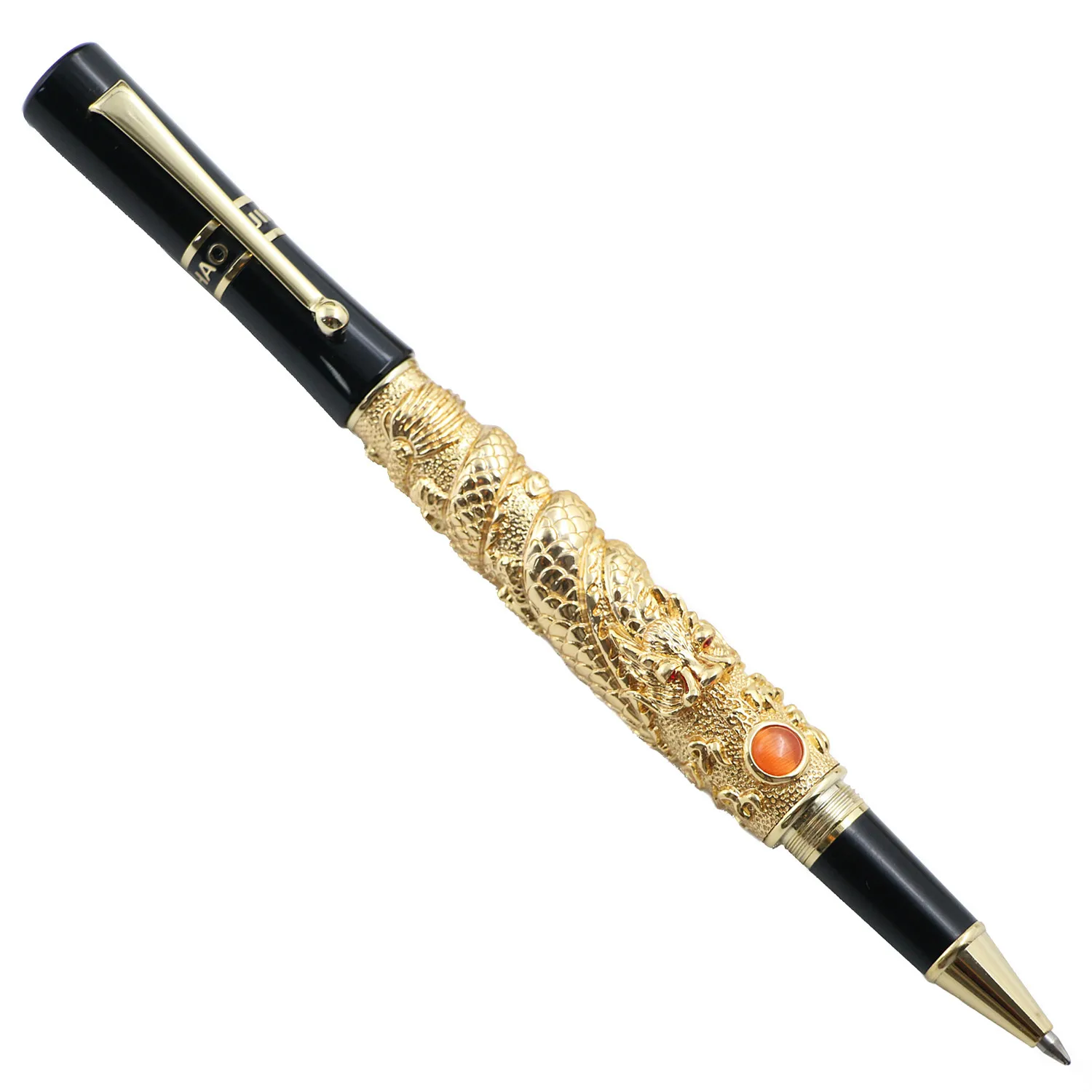 ATO Jinhao Золотой дракон шариковый Золотой зажим для ручки роскошная ручка 0,7 мм перо школьные офисные принадлежности Canetas