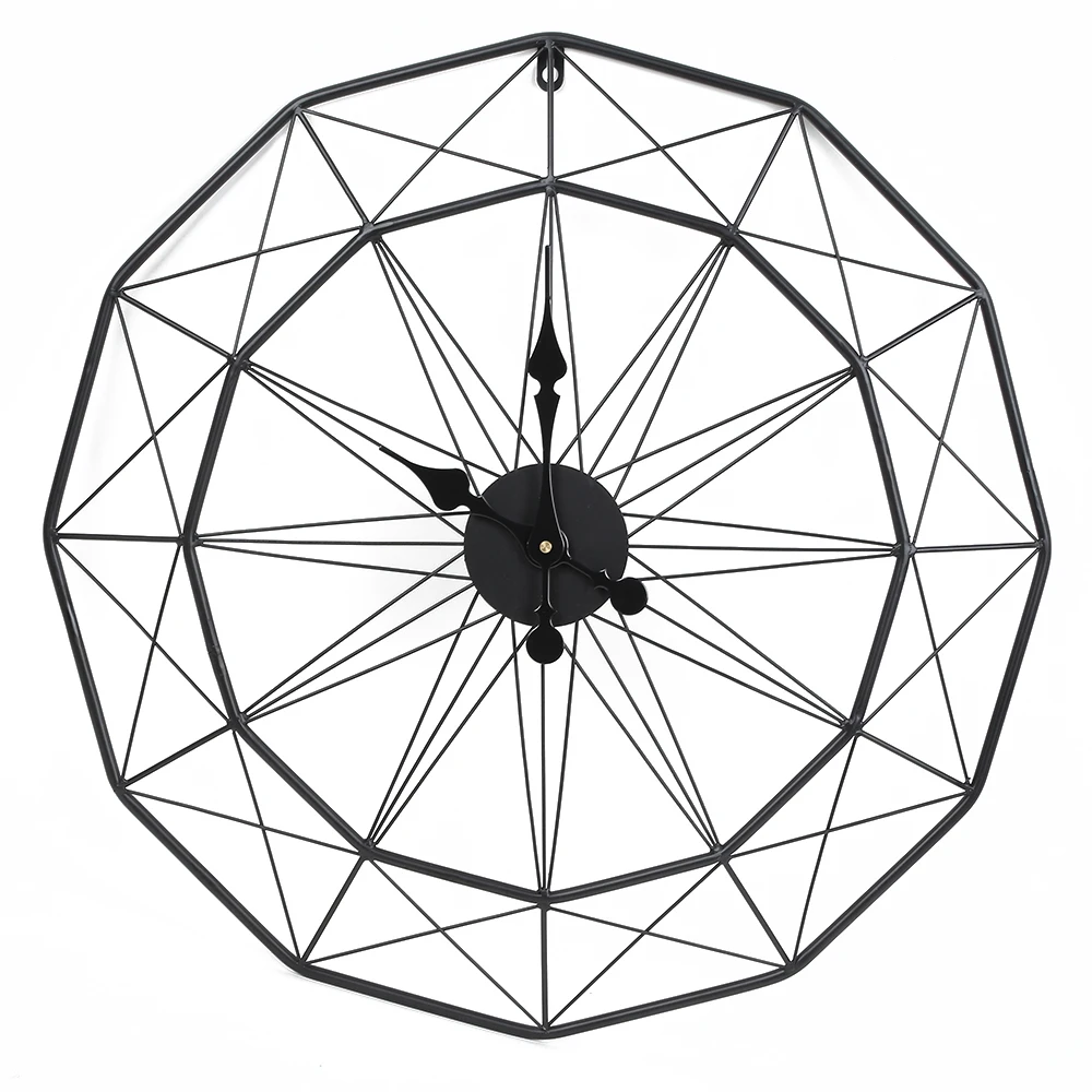 

60CM Wall Clock Decorative Hanging Watch For Home Decor Office Clock Iron Art Retro European Style Hanging Wall Watch Clocks