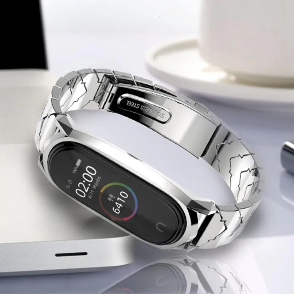 Mi Band 4 металлический ремешок для Xiao mi 3 Смарт-часы ремешок из нержавеющей стали ремешок для Xiaomi mi группа 4 браслет