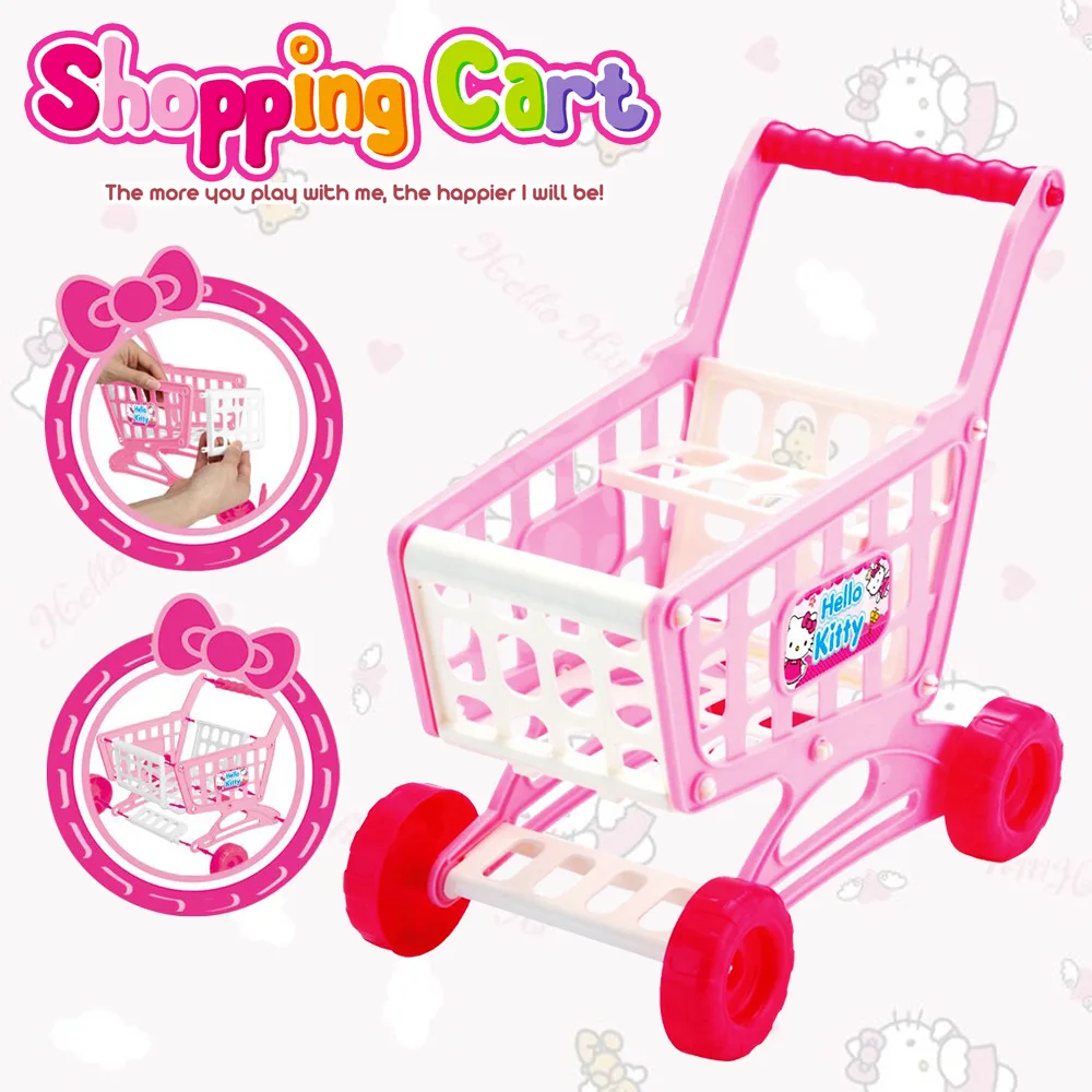 Горячая Shoppingcart игровой дом модель корзина для покупок игрушка детский торговый набор комбинация
