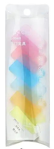 random color 6 шт конфеты цвет свободный зажим простая многоцветная уплотнительная папка с зажимом классификация папка магнитные зажимы пластиковая Скрепка Лот - Цвет: random color
