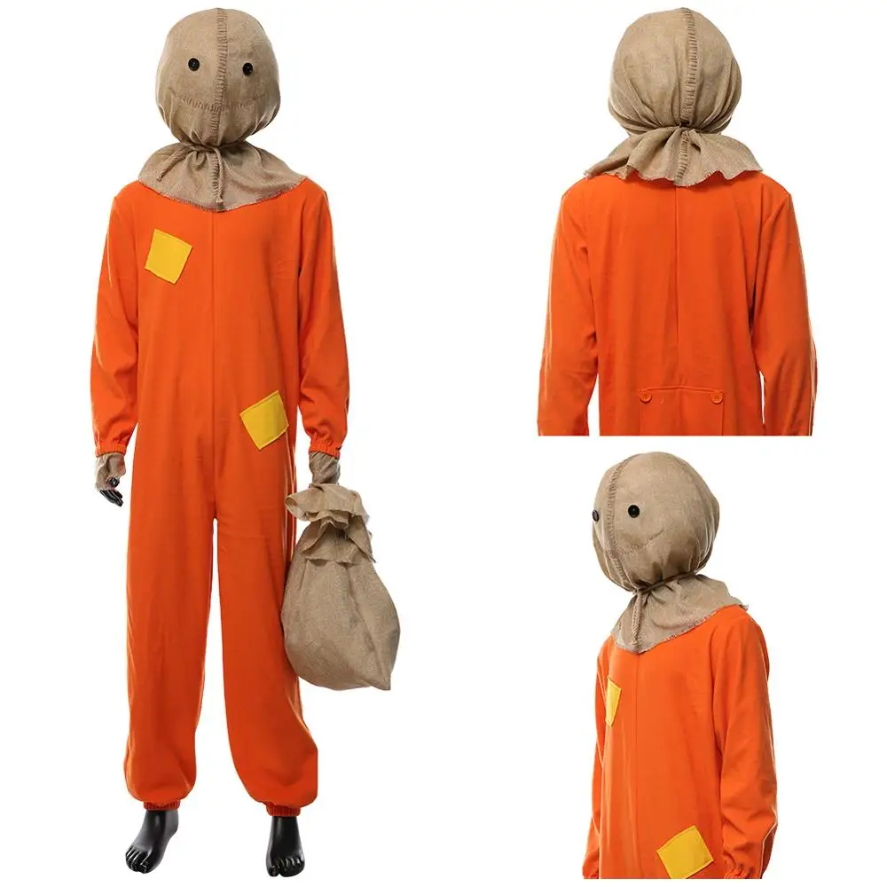 Костюм для взрослых и детей трик 'R Treat Sam маска головной убор опора ужас