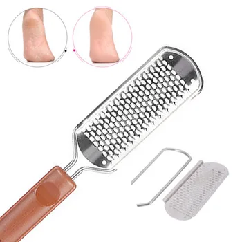 

Practical Stainless Steel Callus Remover Foot File Scraper Portable Multifunctional Foot File Foot Care Bath Brushes Tools