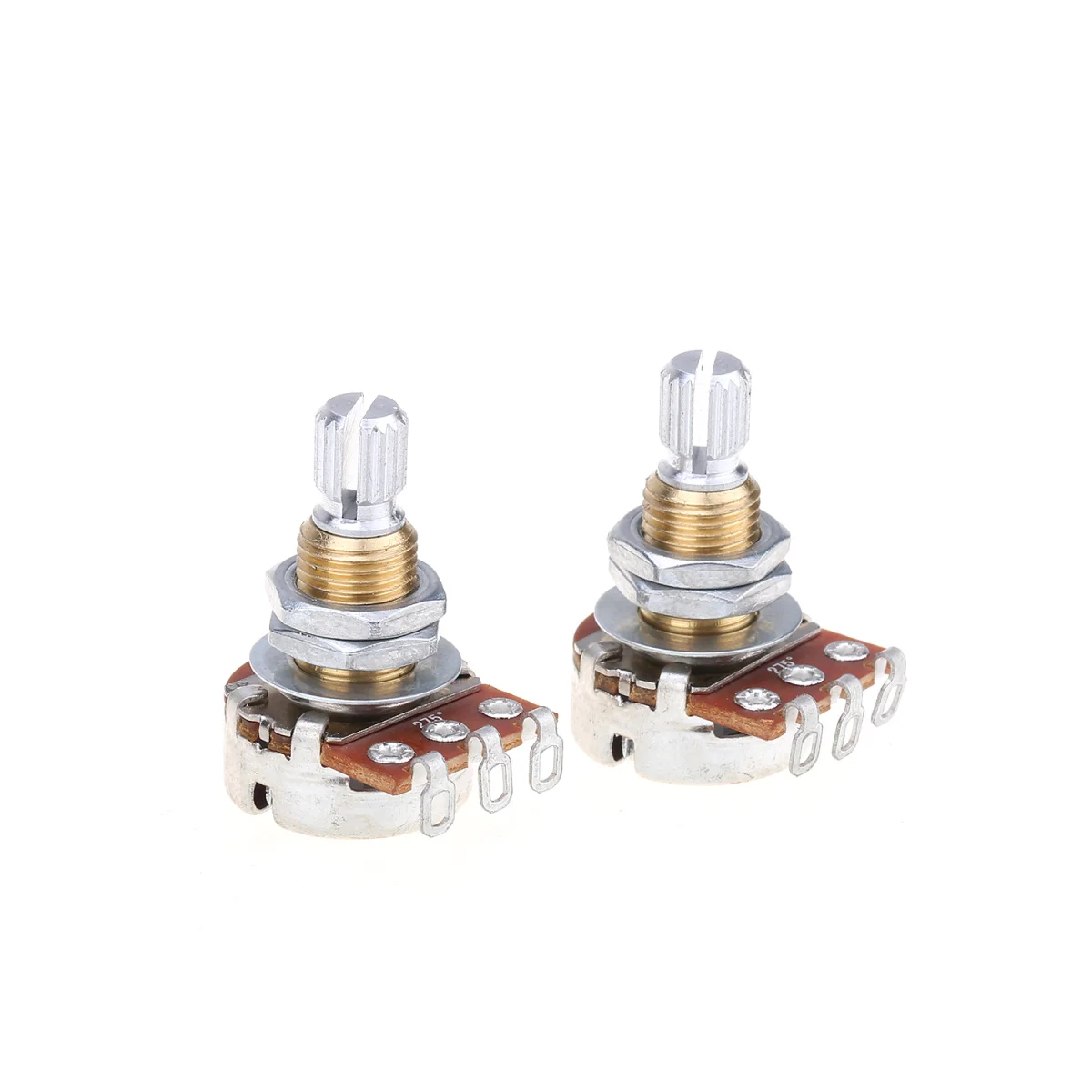 

Musiclily Pro Brass Thread Mini Metric Sized Control Pots B1 Meg Linear Taper Potentiometers for Guitar (Set of 2)