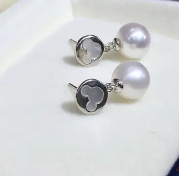 

Cute Mouse 925 Sterling Silver Earrings Mountings Jewelry Parts Fittings Women Accessories for Pearls Beads Stones Agate Jade