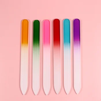 

30pcs Crystal Glass Nail Files Professional Nail Buffer Shine Polisher Manicure Tools for Home Nail Salon (Mixed Colors, 14CM)