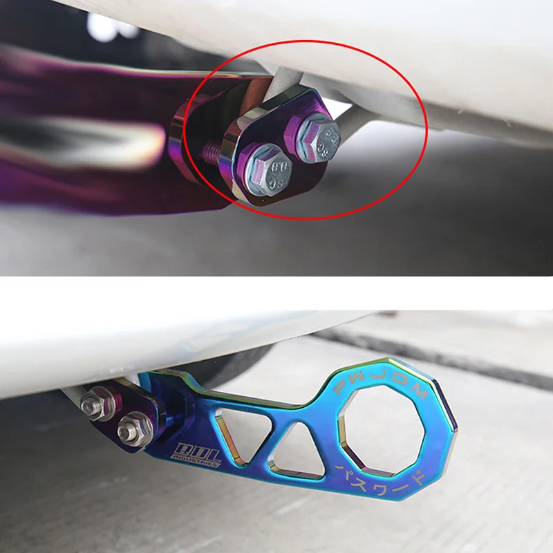 Racing Rear Tow Hook Aluminum Alloy for Honda Civic RS Toyota Chevrolet Ford etc