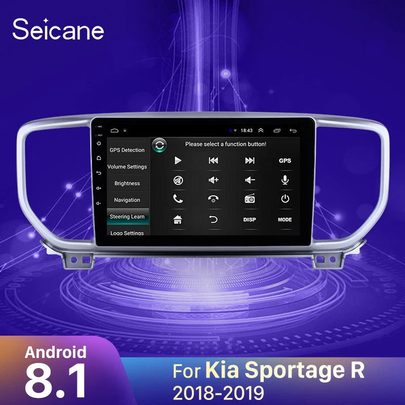 Автомагнитола Seicane Android 8 1 2din 2.5D экран GPS для Kia Sportage R 2018-2019 поддержка DVR OBD2 Mirror Link