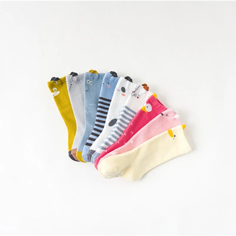 Носки для маленьких девочек с героями мультфильмов; От 0 до 3 лет носки для новорожденных из хлопка; гольфы для маленьких девочек; s Socks2