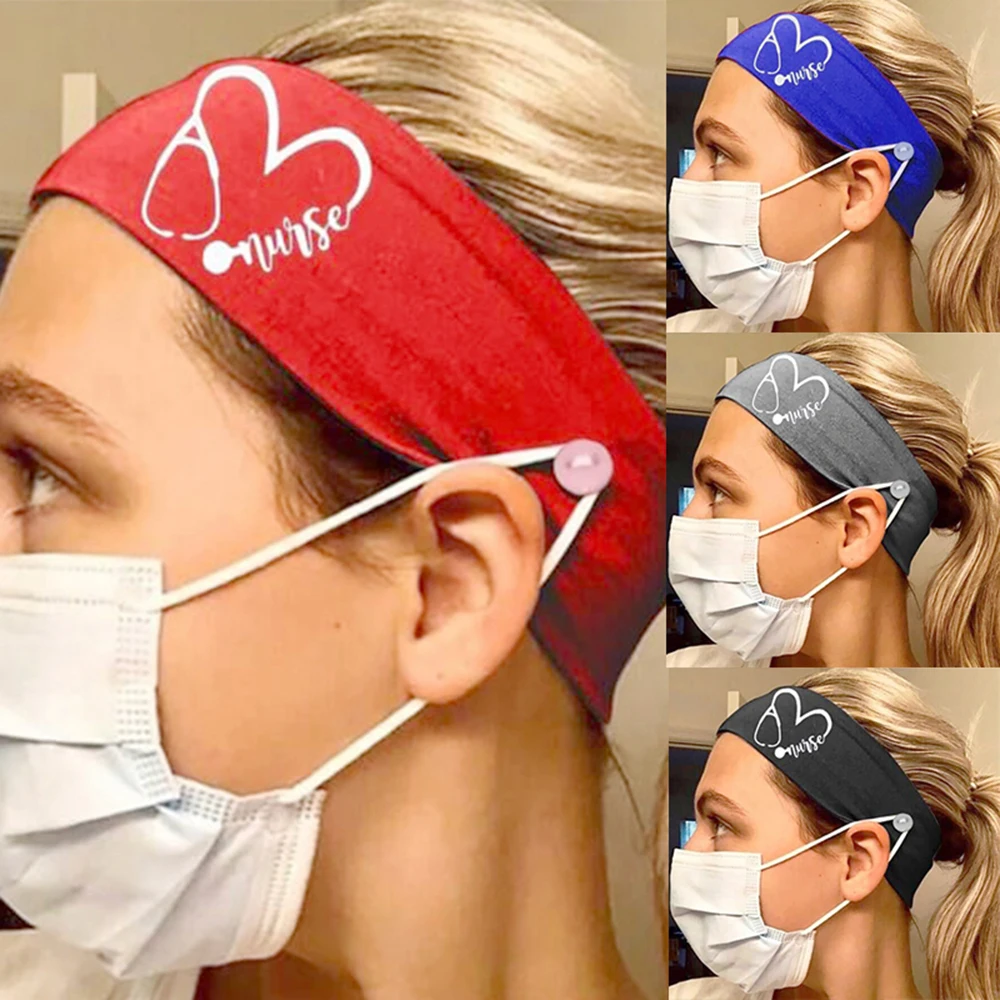 

Button Headband Holder Mask Partner Customized Anti-leak Mask Hair Band Bow Elastic Band Hair Band Side Button Hair Hoop Female