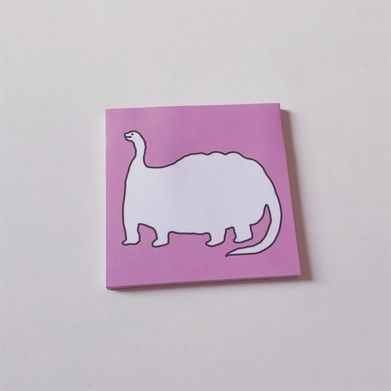 50 листов/упаковка Kawaii корейский INS милый ручной рисунок динозавр Блокнот N Times Sticky