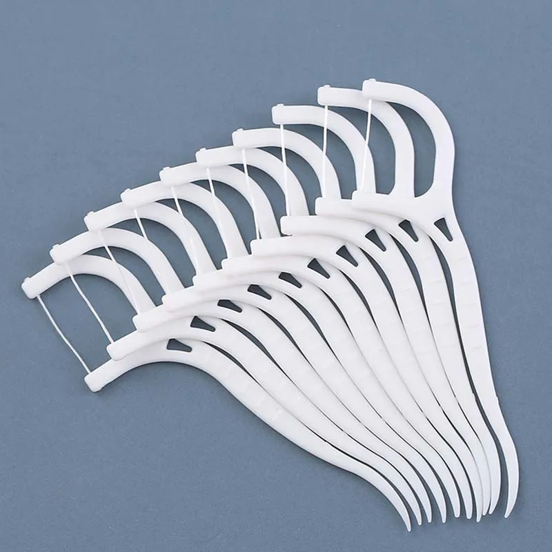 100Pcs Zahnseide Flosser Picks Zahnstocher Zähne Stick Zahn Reinigung Interdentalbürste Zahnseide Pick Oral Hygiene Pflege