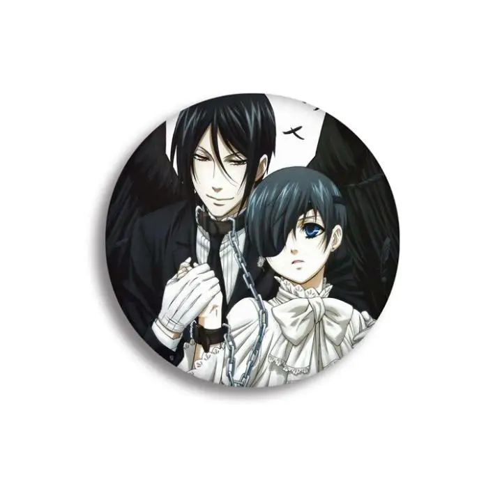 1 шт. новые милые Мультяшные аниме значки Kuroshitsuji модная Классическая Брошь значок
