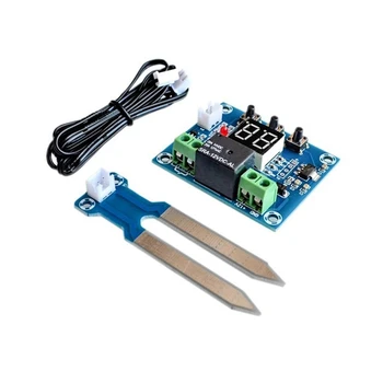 

12V Soil Moisture Sensor Module Automatic Digital Display Moisture Sensor Controller Switch Output