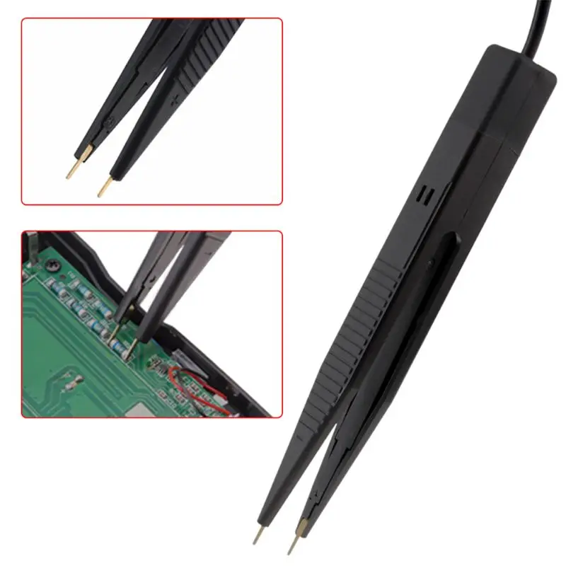 SMD Inductor Test Meter Clip Probe Tweezers For Resistor Multimeter Capacitor Jan-23 multimeter probe