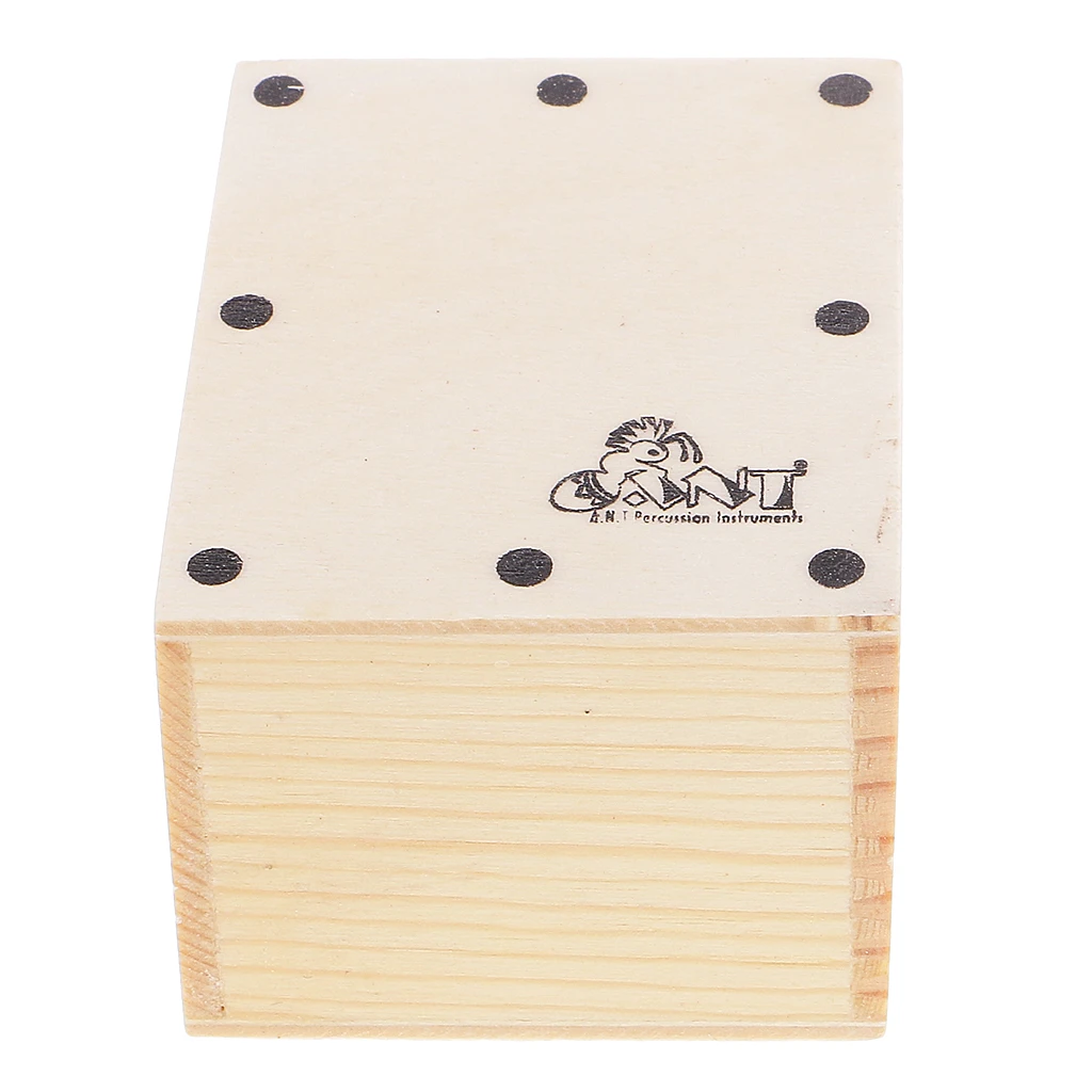 Mini Cajon Sand Shaker Wooden Hand Held Drum 6.5 x 5.2 x 4.3cm For Band Accompaniment Accessory DIY