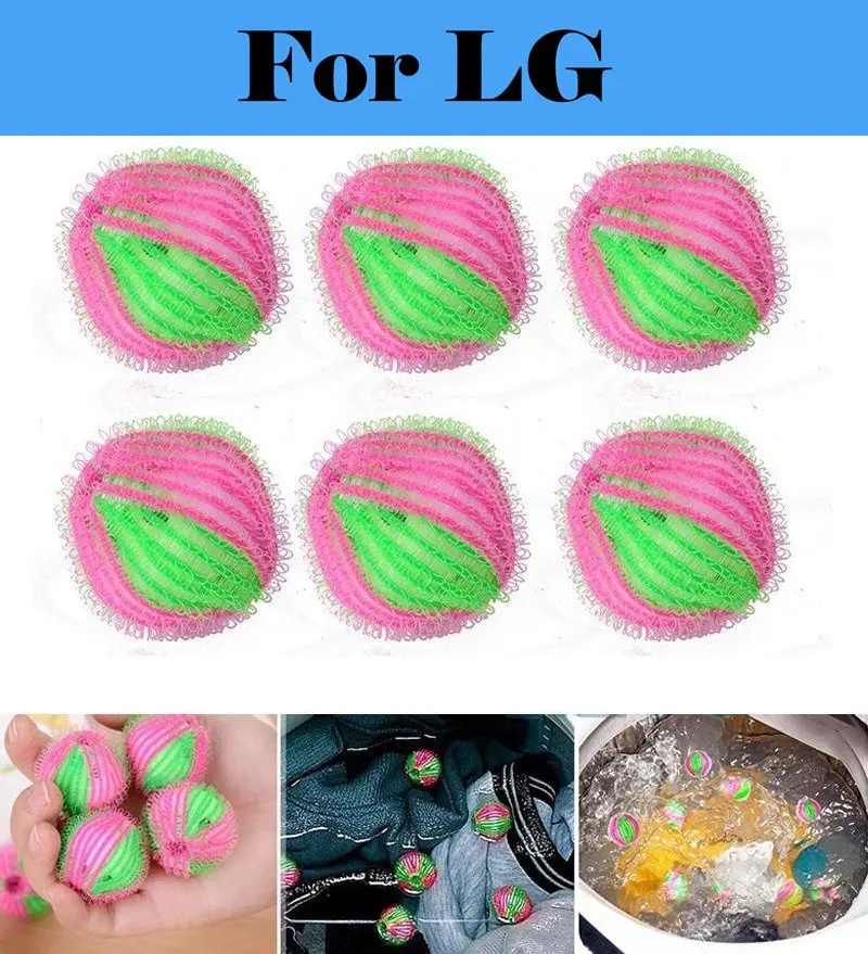 

10pcs Washing Machine Magic Hair Removal Laundry Ball Hair Removal Catcher For LG FH0B8QDL25 T1232AFDS5 FH0B8NDL25 T7567TEDLH