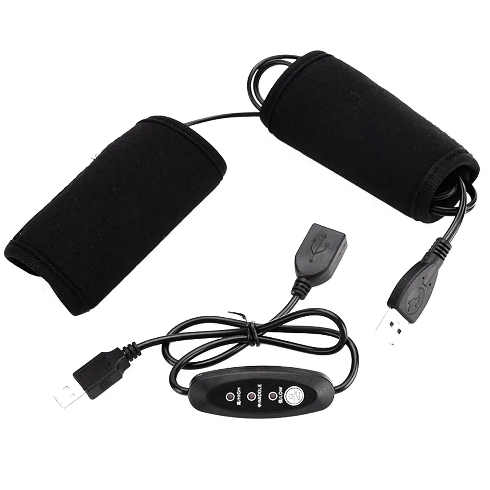 1 пара мотоциклетная ручка эластичный переключатель контроля температуры USB