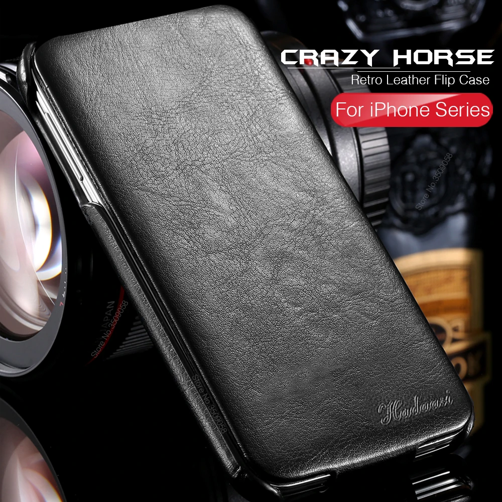 Чехол для apple iphone 11 pro xs max xr x чехол Ретро crazy horse Флип Бумажник кожаный чехол на aphone 7 8 6 6s plus coque fundas