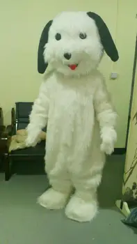 

Ohlees Little white dog mascot costume picture is example only,do custom according to customer designe