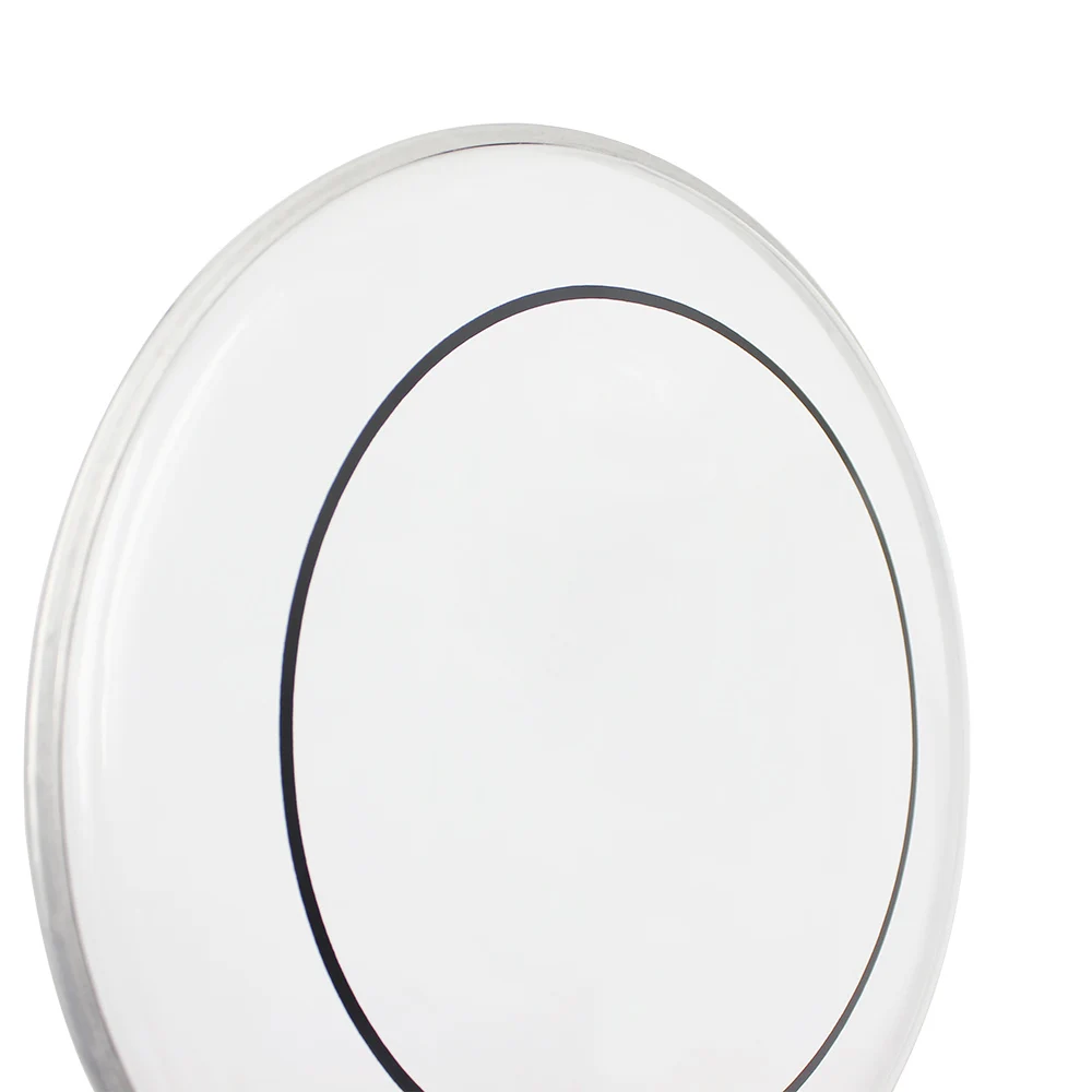 5Pcs Transparent Drum Heads (22", 16", 14", 13", 12") 5