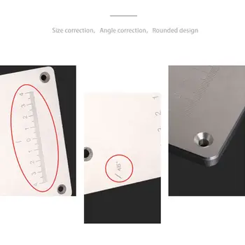 

Aluminum Router Table Insert Plate Mounting Flip Board with 6 Rings for Woodworking Engraving Cutting Machine Trimmer Accessory