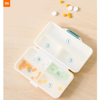 

new xiaomi jordanjudy pill box protable Carrying mini medicine box High quality PP double sealed Moisture-proof dust-proof