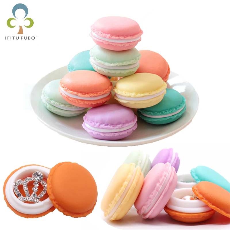 10 шт./лот Sqinans Macaron дизайн портативный мини ящик для хранения ювелирных изделий