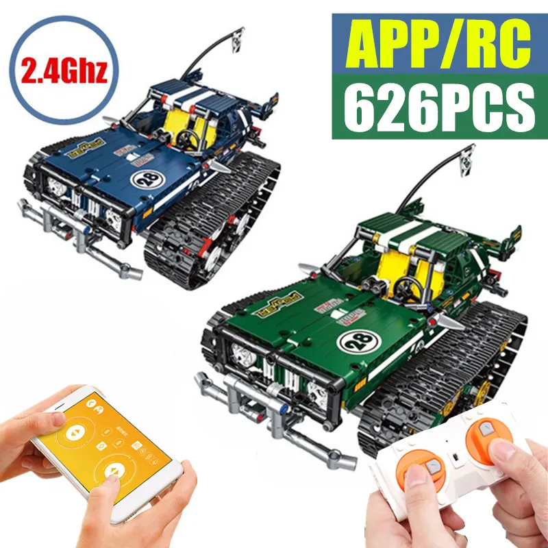 

New 2.4Ghz APP RC Off-Road Car Racing Motor Power Functions Fit Legoings Technic Model Building Blocks Bricks Boys Diy Gift Toys