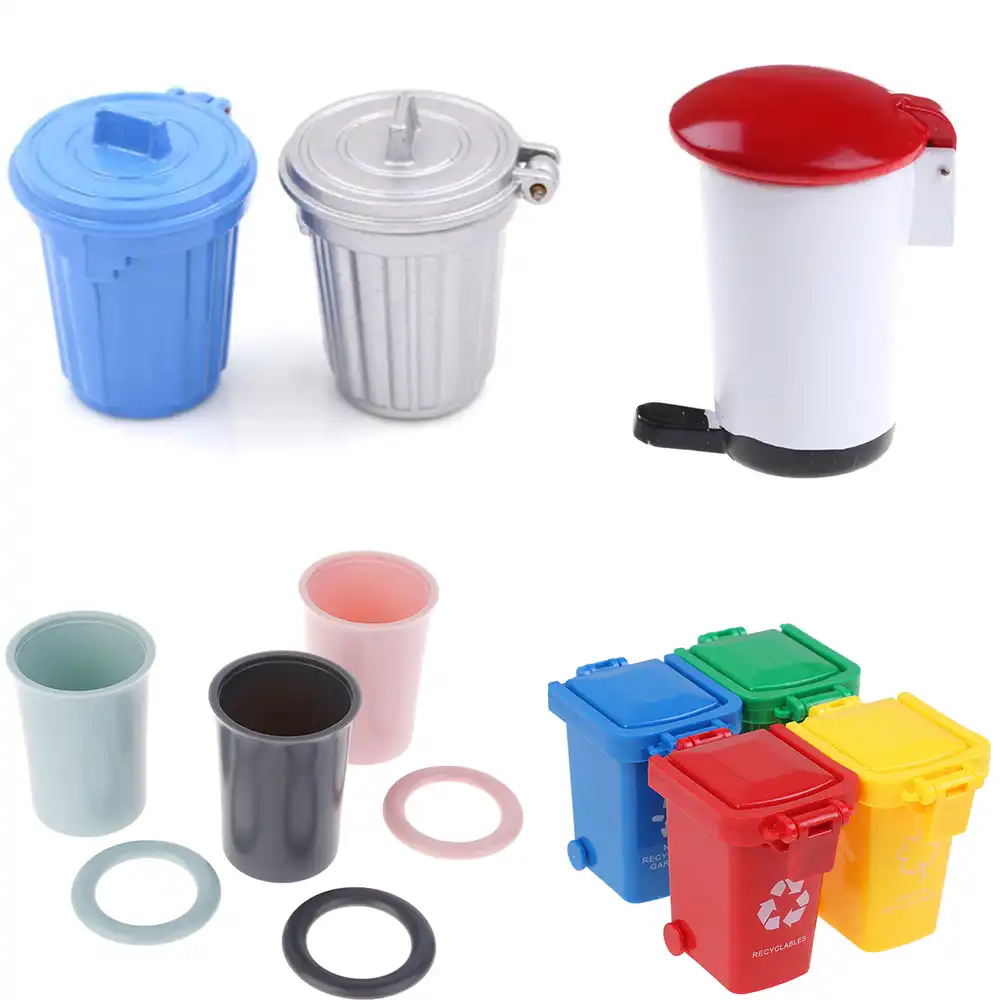 mini garbage can toys