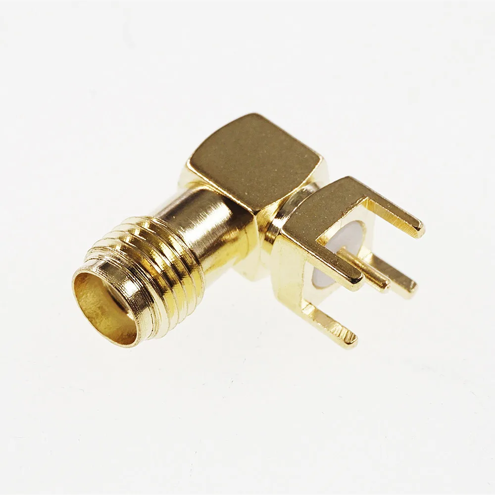 1000pcs SMA Jack Female Socket 50 Ohm Through Hole Right Angle Solder PCB Mount Coaxial Connector RF Receptacle | Обустройство дома