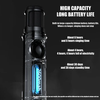 

Mini Microphone Portable Wireless Bluetooth Microphone Speaker For Live Broadcast Vlog Handheld Dynamic Mic Double Speaker