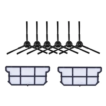 

8pcs/set ilife v7 robot Vacuum Cleaner Parts kit (hepa filter kitx2+Side Brushx6) Chuwi ILIFE v7
