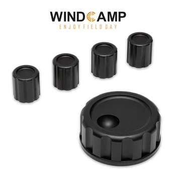

WINDCAMP Aluminum Knob Set for Elecraft KX3 Shortwave Transceiver 5pcs Knobs Main Knob x1 Small Knobx4