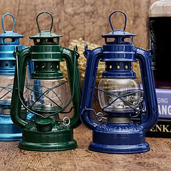 Outdoor Camping Light przenośna lampa naftowa w stylu Retro wielofunkcyjna żelazna lampa olejowa o wysokiej jasności wisząca latarenka tanie i dobre opinie CN (pochodzenie) kieszonkowe narzędzia uniwersalne Retro Hanging Lantern Nightlight Vintage Kerosene Lamp