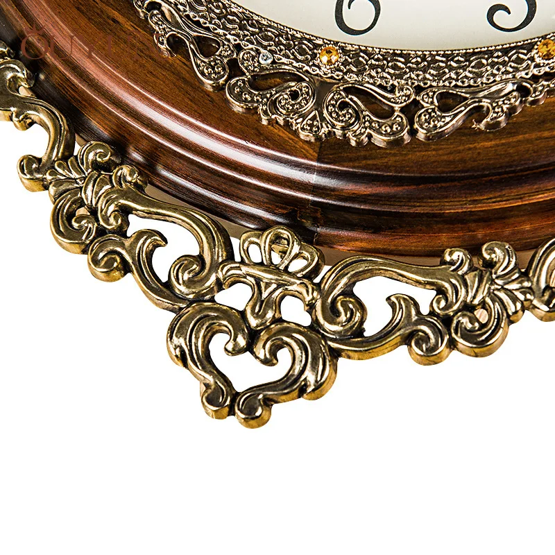 Preise Europäische Antike Si Holz Wanduhren Pendel Decor Stille Quartz Bewegung Kunst Rand Wand Pendel Klassische Wanduhr