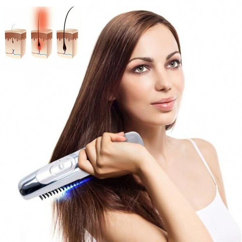 1pc White Laser Massage Comb Hair Equipment Growth Care Treatment Brush Grow Loss Therapy |