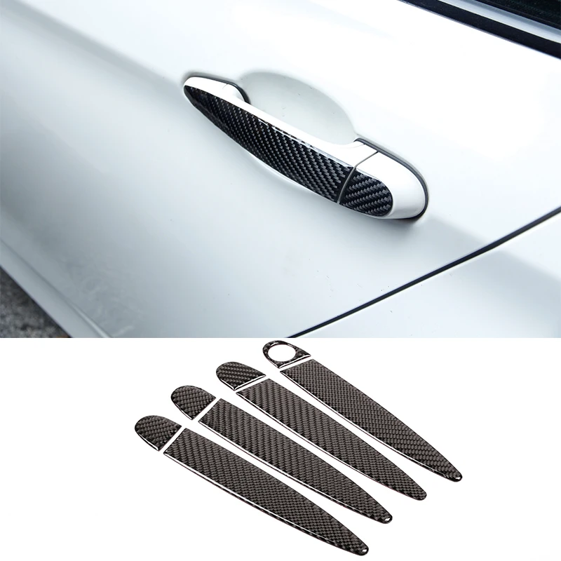 Мягкая накладка на дверную ручку из углеродного волокна для BMW E90 F30 F34 F35 3 4 серии GT
