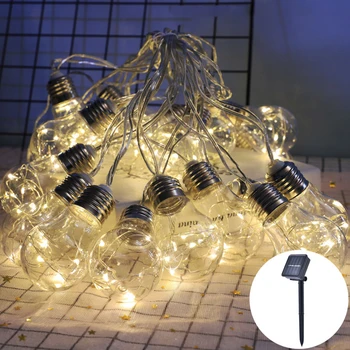 

Solar Powered Light String Party Decor Automatically Charge Outdoor Waterproof Garden Balcony LED Fairy Garden String Lights